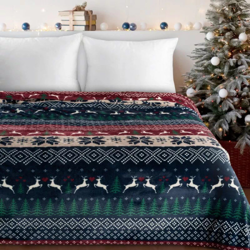 Різдвяний плед Eurofirany 150x200 – м’який і теплий, з мікрофібри