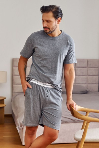 Чоловічий піжамний комплект 4332 Doctor Nap,- dark grey