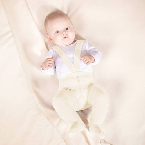 Бамбукові колготки на підтяжках 141612 Nicol - кремовий