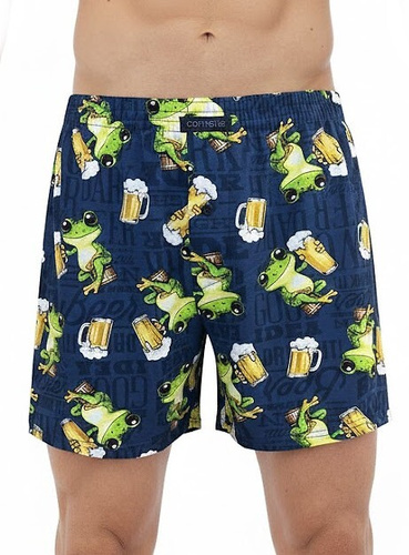 Чоловічі боксери Cornette Classic001/183 Frog – 100% бавовна, вільний крій, гульфик на ґудзику, комфорт на кожен день