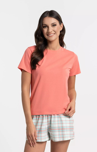 Moraj PDD3100-006 Жіноча піжама 95% бавовна Рожевий з шортами та кишенями