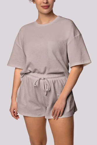 Піжама жіноча  Cozy shortsleeve Mona,-рожевий