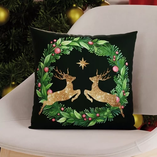 Декоративна наволочка TBN293 Złote jelonki Markizeta