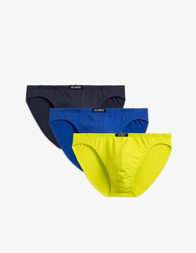 Набір трусів сліпів чоловічих 3шт. 3MP-170 A'3 Atlantic, - лайм/синій/темно-синій