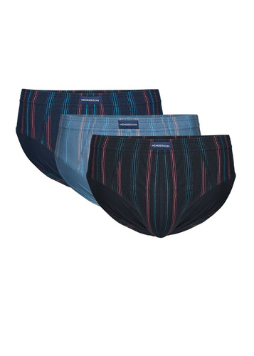 Чоловічі труси Henderson 1446 K714 3-pack 100% бавовна синій, сірий, чорний