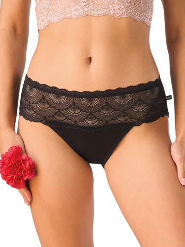 Жіночі трусики Key LPC 156 бамбук висока талія мереживо 2 шт