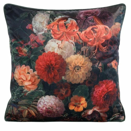 Декоративна велюрова наволочка Velvet 110 Eurofirany, - зелений