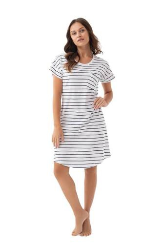 Жіноча нічна сорочка 206 Luna - темно-синій