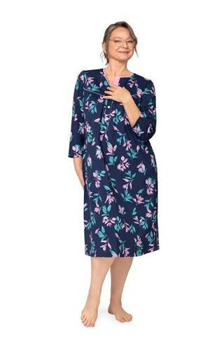 Нічна сорочка жіноча 204 Bogna II на гудзиках Martel, - бірюзовий