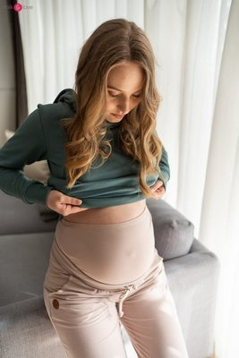 Спортивні штани для вагітних Milk&Love, - бежевий