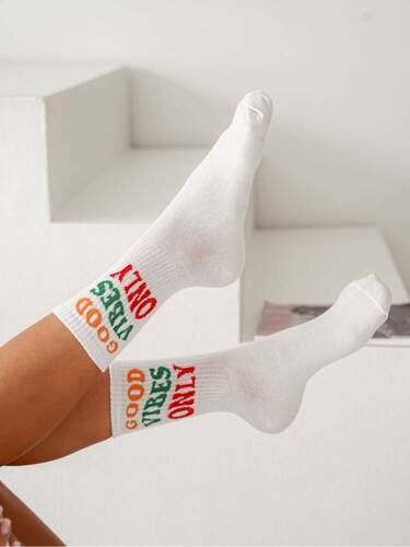 Шкарпетки жіночі 0200 Good Vibes Milena, -білий
