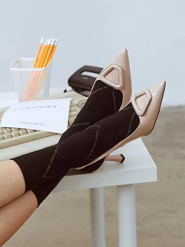 Жіночі шкарпетки 50 den 1221 Nico  Gabriella - чорний/золотистий