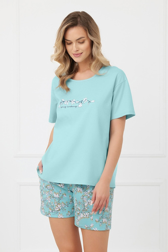 Піжама жіноча Misaki Italian Fashion, бавовна, короткий рукав, шорти