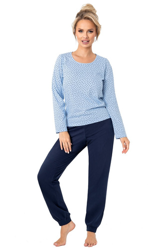Жіноча піжама Donna Star Long  – бавовняна, темно-синій