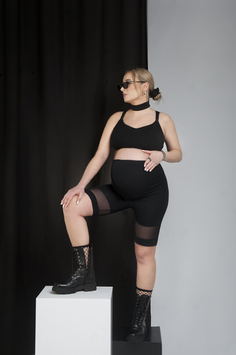 Легінси для вагітних 2233 Rebeca Teyli, - чорний