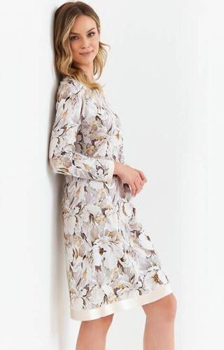 Нічна сорочка 423 Cana, - квіти- taupe