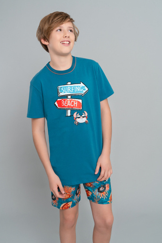 Піжама для хлопчика Krab Italian Fashion, -морський / принт