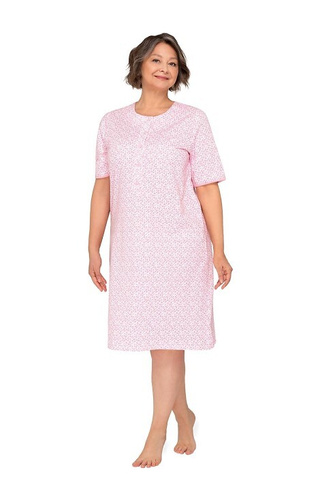 Нічна сорочка жіноча 263 Basia I на ґудзиках Martel,- рожевий