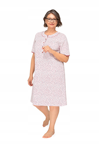Нічна сорочка жіноча 263 Basia I на ґудзиках Martel,- рожевий