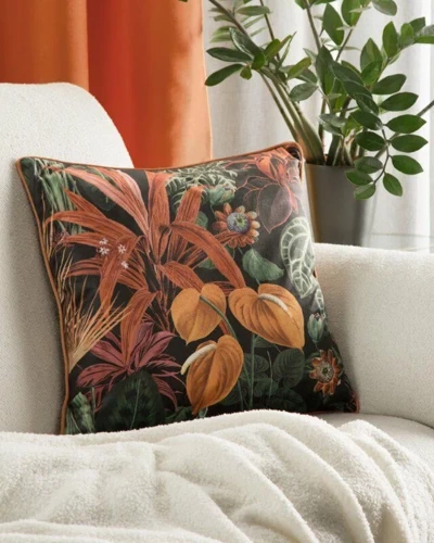 Декоративна велюрова наволочка Velvet 104 Eurofirany, - помаранчевий