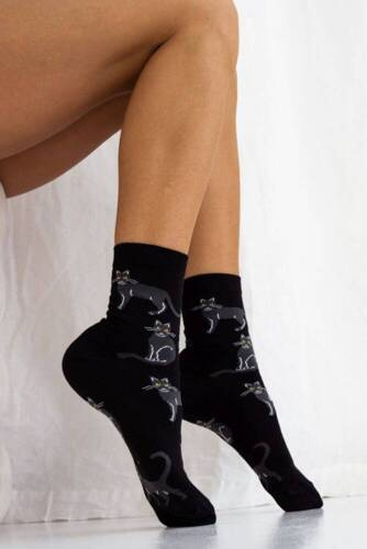 Шкарпетки жіночі 0200 Koти Milena,- чорний