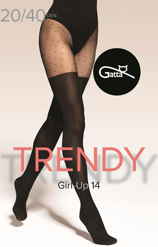 Жіночі колготки Gatta Trendy Girl-up 14 – імітація гольфів 20/40 den