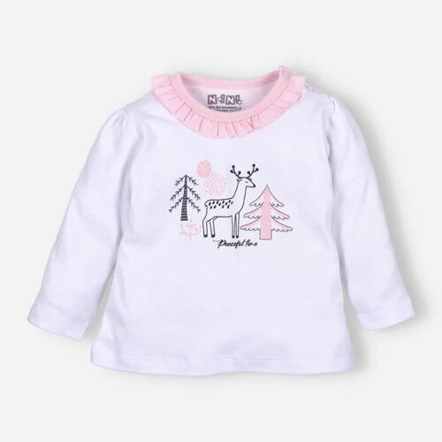 Дитяча кофтинка з органічної бавовни ABN-4454/BIA Jelonki Nini , - білий