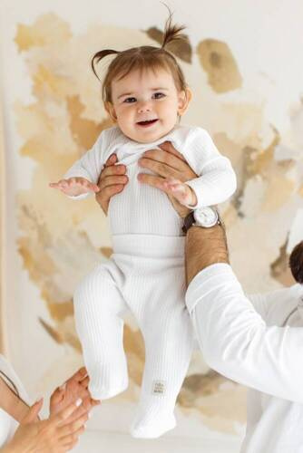 Повзунки дитячі  08249W "Natural Waffel"Makoma, -white