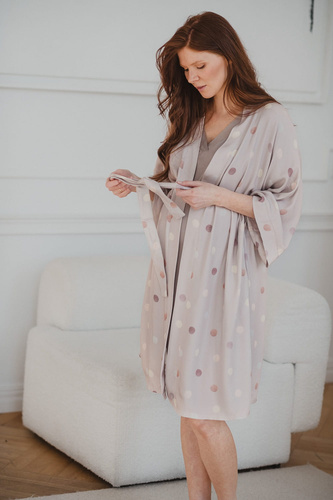 Бамбуковий жіночий халат Polka Dots Milk&Love