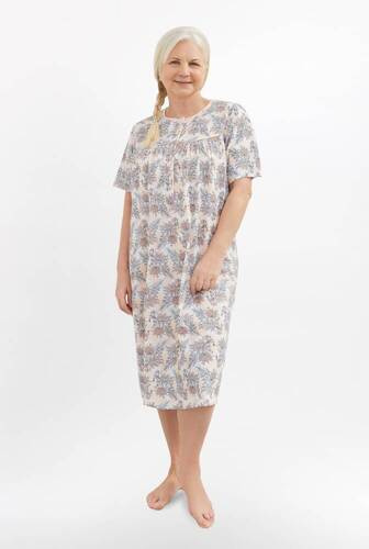 Нічна сорочка жіноча 203 Bogna I на гудзиках Martel - блакитний