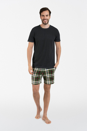 Чоловіча піжама Seward короткий рукав Italian Fashion, - темний меланж