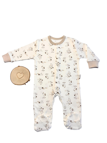 Mamatti PA14940 піжамний комбінезон для немовлят зі шкарпетками – 100% бавовна | OEKO-TEX | Польське виробництво