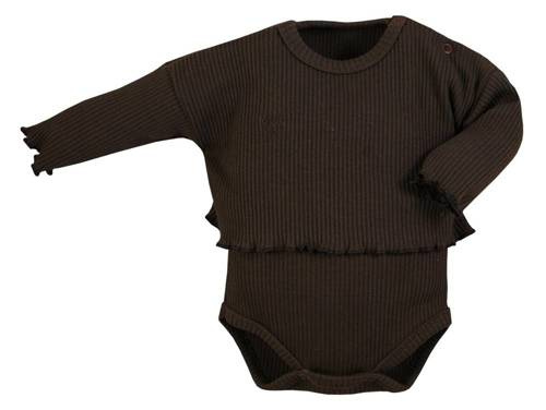 Боді дитяче для дівчинки Guziczek Koala, - темно-коричневий