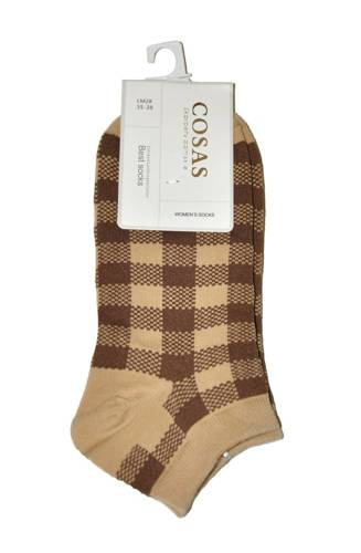 Жіночі короткі шкарпетки LM28-26 Wik 3, - бежевий