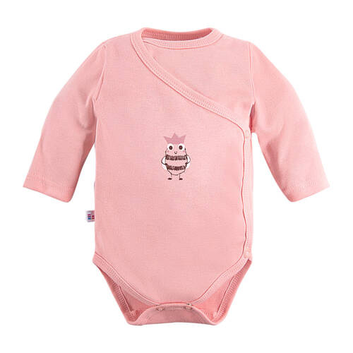 Дитяче боді з довгим рукавом Animals Eevi, - рожевий