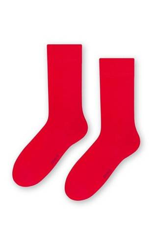 Однотонні чоловічі костюмні шкарпетки art.056  Steven, - червоні 090