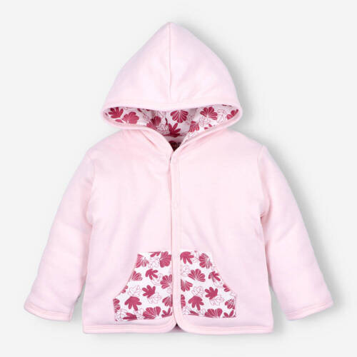 Куртка для дитини з органічної бавовни ABN-4155/RÓŻ Nini рожевий