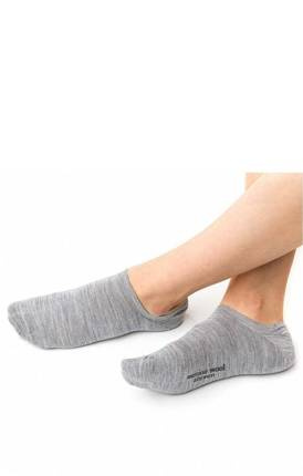 Короткі жіночі шкарпетки Natural Merino Wool ART.130  Steven, - сірі 002