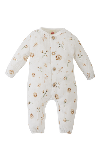 Дитячий чоловічок з мусліну "Flowers Muslin" Makoma