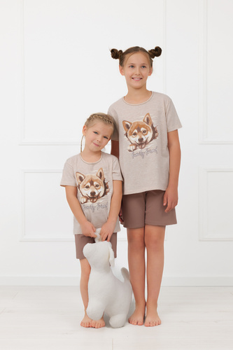 Дитяча піжама для дівчинки Shiba Italian Fashion 100% бавовна