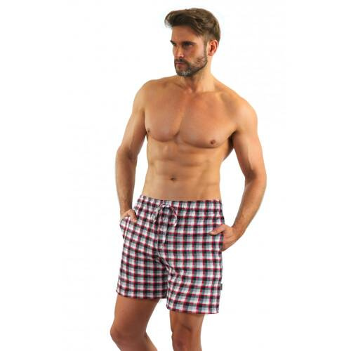 Чоловічі піжамні шорти Milo 2 Sesto Senso, kratka 10 червоний