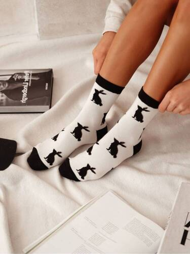 Шкарпетки жіночі 0200-153 Кролик Milena, - екрю