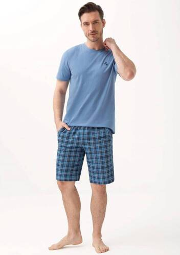 Піжама чоловіча 803 Luna, - блакитний