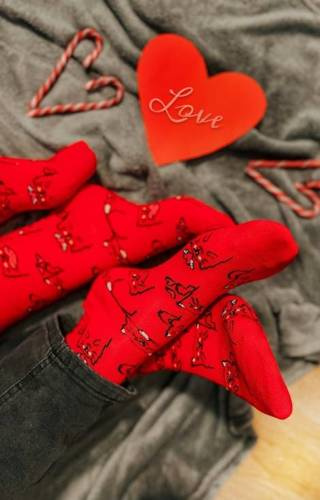 W94.N03 Skarpety Perfect Man Casual wzorowane Wola navy 265