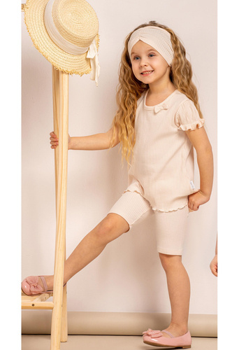 Шорти-велосипедки для дівчинки 192200 "Sara" Nicol, - світло-лососевий