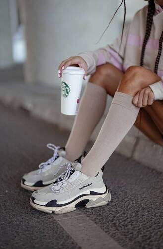 Підколінки жіночі 0248-001 Gładkie Milena, - бежевий