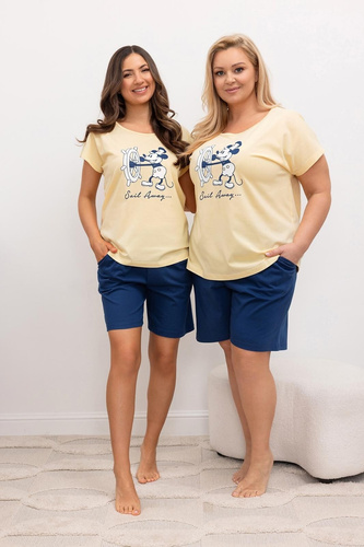 Жіноча піжама Regina 4012 бавовна Mickey Mouse коротка зручна