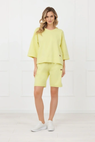Жіночі короткі шорти Kaori Italian Fashion жовті