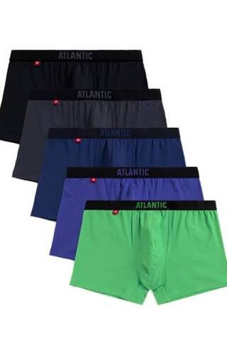Набір боксерок чоловічих 5шт. 5SMH-004/24 A'5 Atlantic, - чорний/фіолетовий/синій