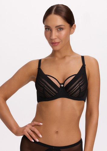 Бюстгальтер Semi Soft Gaia BS 1395 Alicia чорний SS10 з кісточками